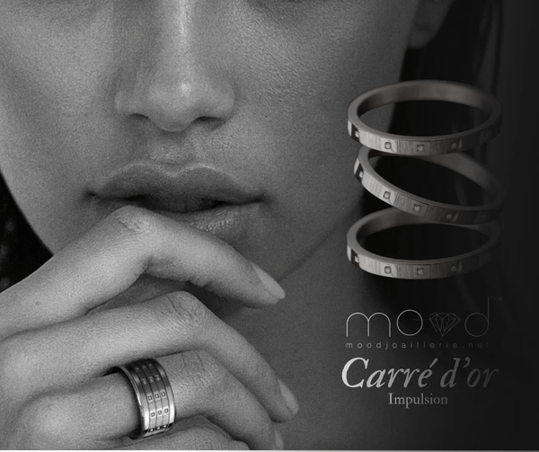 Innenring aus 18K Graugold (Medium Addon) "Impuls" aus des "Goldenes Quadrat" Kollektion für Luxus-Ring