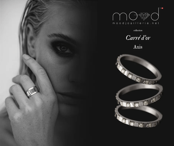 Innenring aus 18K Graugold (Medium Addon) "Achse" aus des "Goldenes Quadrat" Kollektion für Luxus-Ring