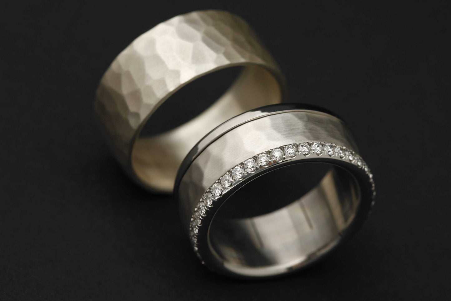 Extra Small Fassung mit 1.6mm Diamanten besetzt - vollständig, zur hälfte oder 1/3
