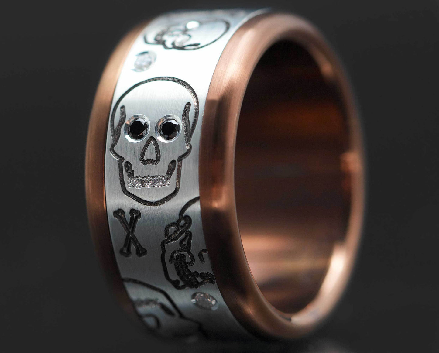 Addon aus Silber "DIAMOND SKELETON"