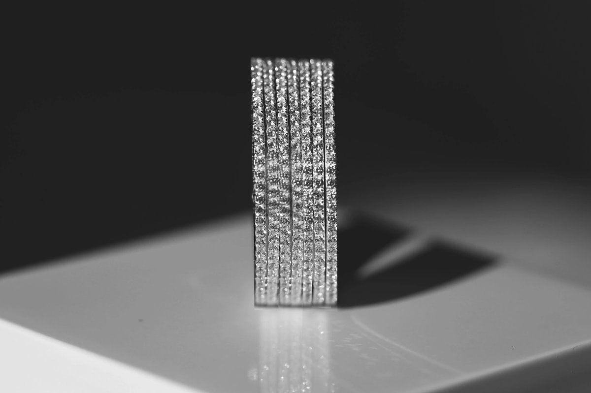 Extra Small Fassung besetzt (0.9mm Diamanten)