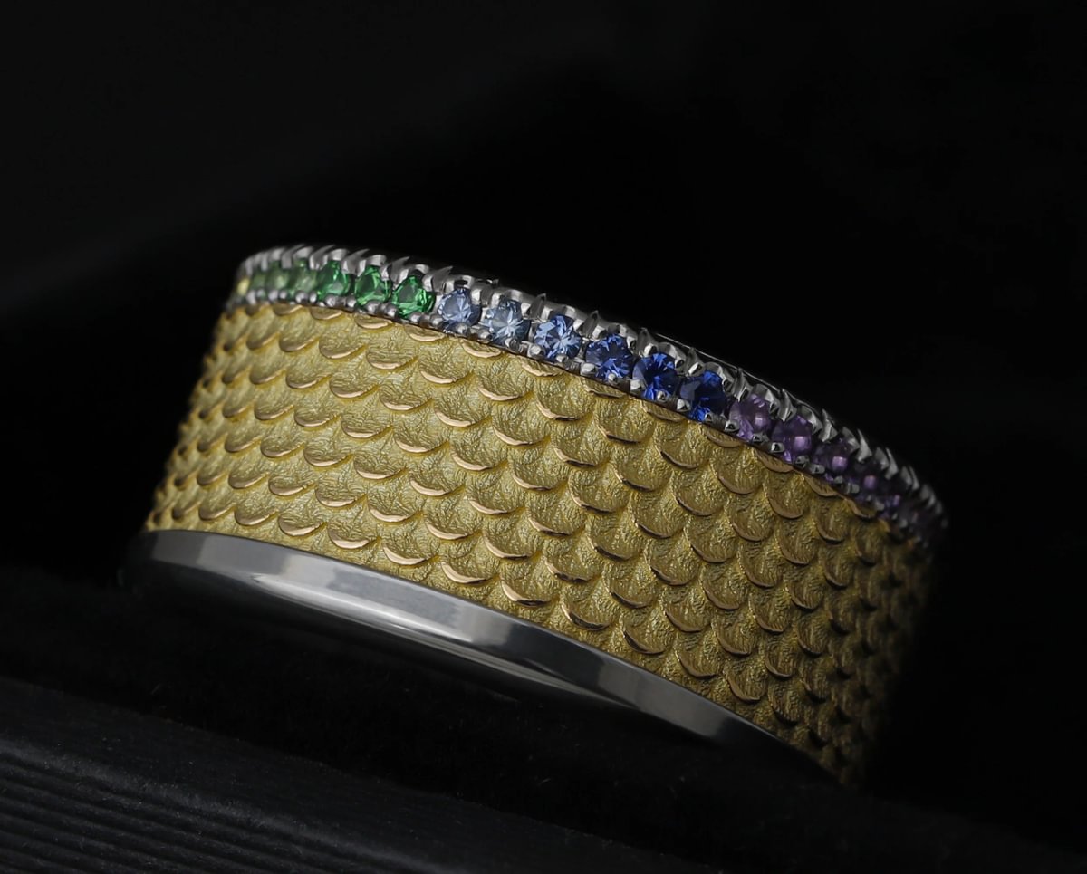 Bague_mood_interchangeable_base_arc-en-ciel_acier_saphirs