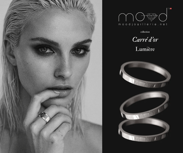 Innenring aus 18K Graugold (Medium Addon) "Licht" aus des "Goldenes Quadrat" Kollektion für Luxus-Ring