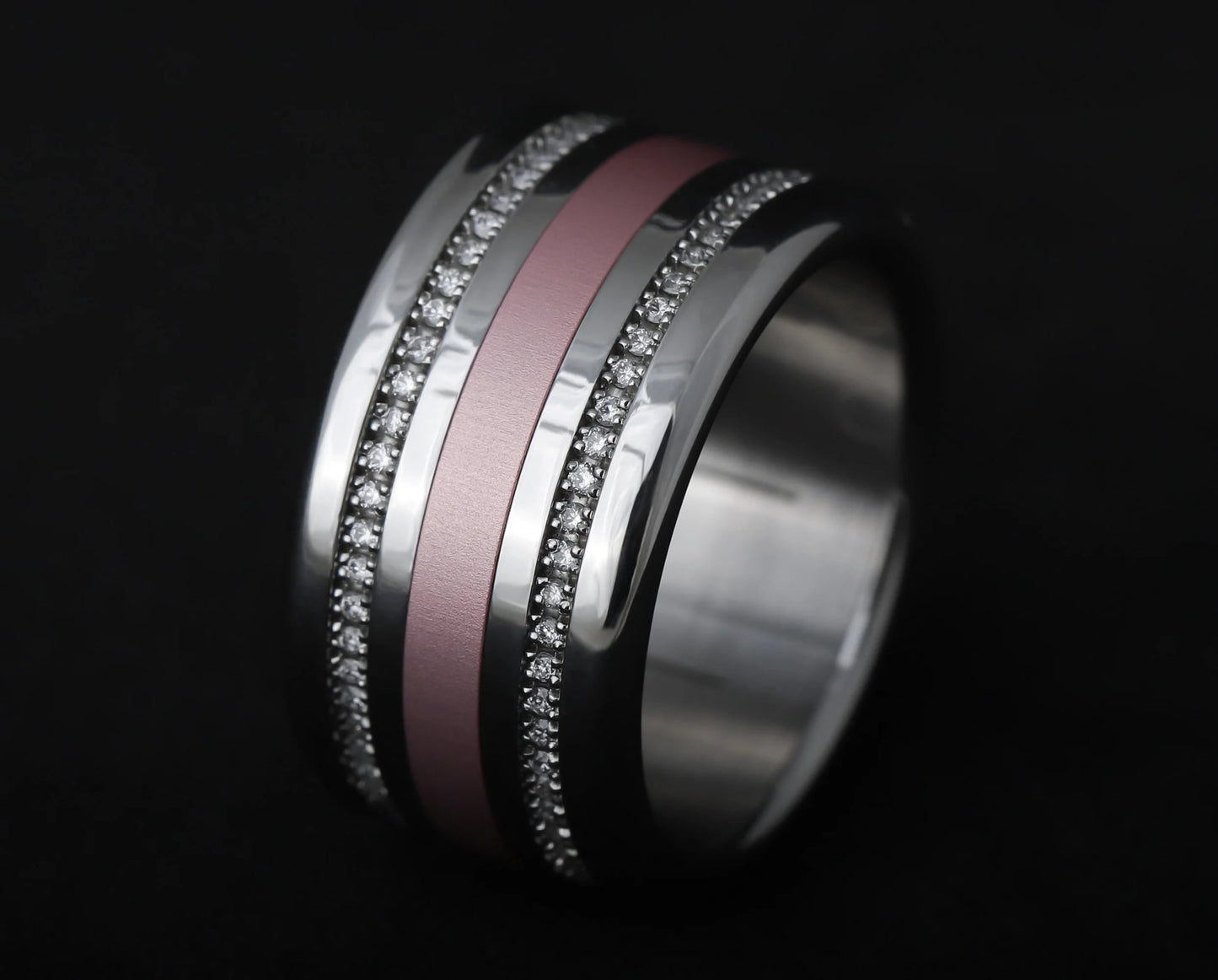 Rokoko Ring-Set - Blütenblätter aus Diamanten