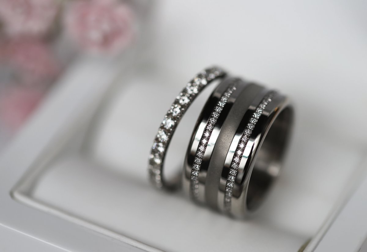 Rokoko Ring-Set - Glasvoluten