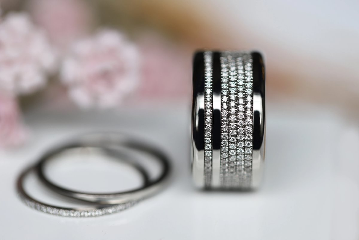 Rokoko Ring-Set - Miniaturen aus Diamant