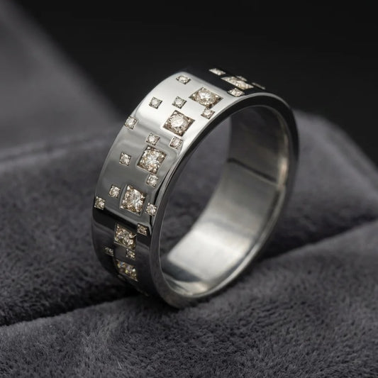 Inner ring aus 18K Graugold (Addon) "Lior" aus der "Goldenes Quadrat" Kollektion für Luxus-Ring