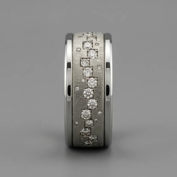 Inner ring aus 18K Graugold (Addon) "Quadra" aus der "Goldenes Quadrat" Kollektion für Luxus-Ring