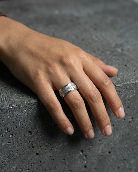 Inner ring aus 18K Graugold (Addon) "Quadra" aus der "Goldenes Quadrat" Kollektion für Luxus-Ring