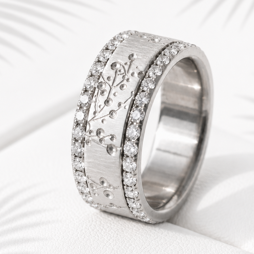 Small Fassung mit Diamanten vollständig besetzt (1,9 Diamanten)