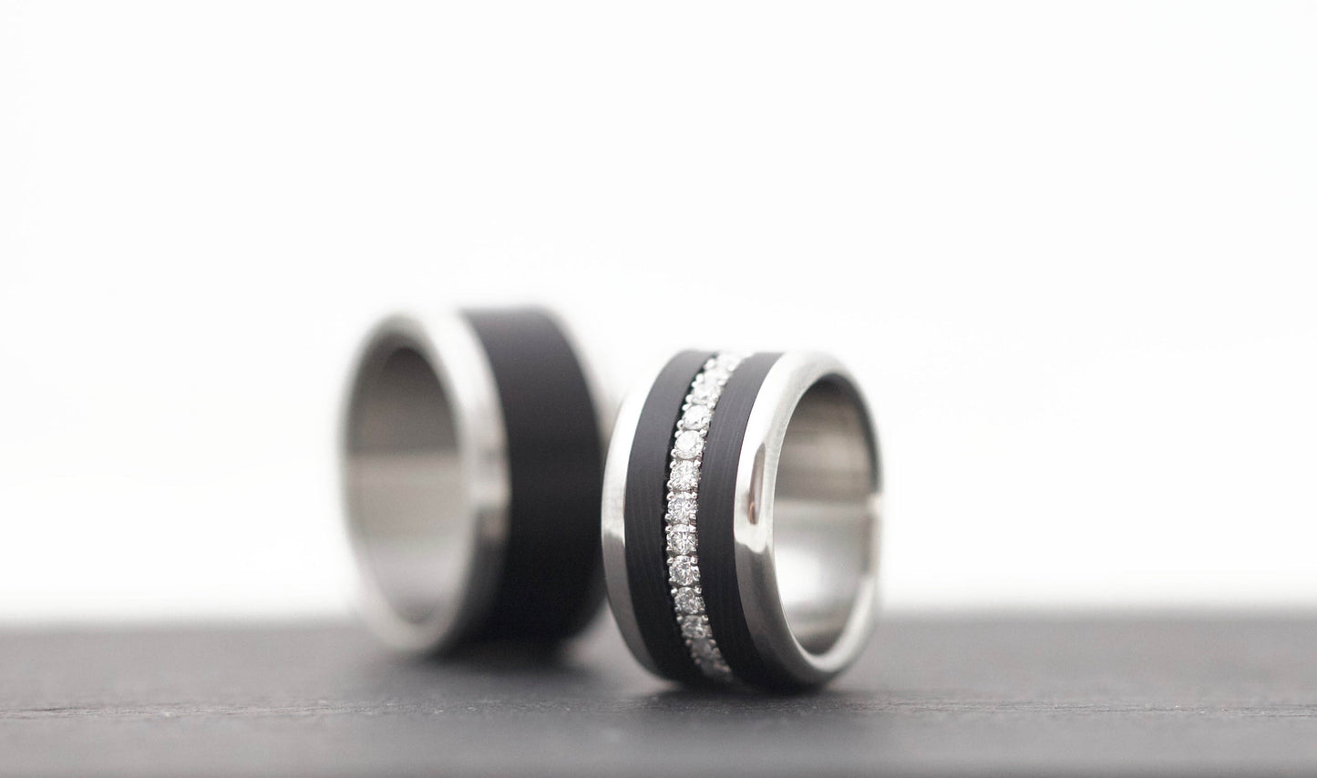 Medium Addon aus Stahl mit 2,1mm Diamanten vollständig besetzt