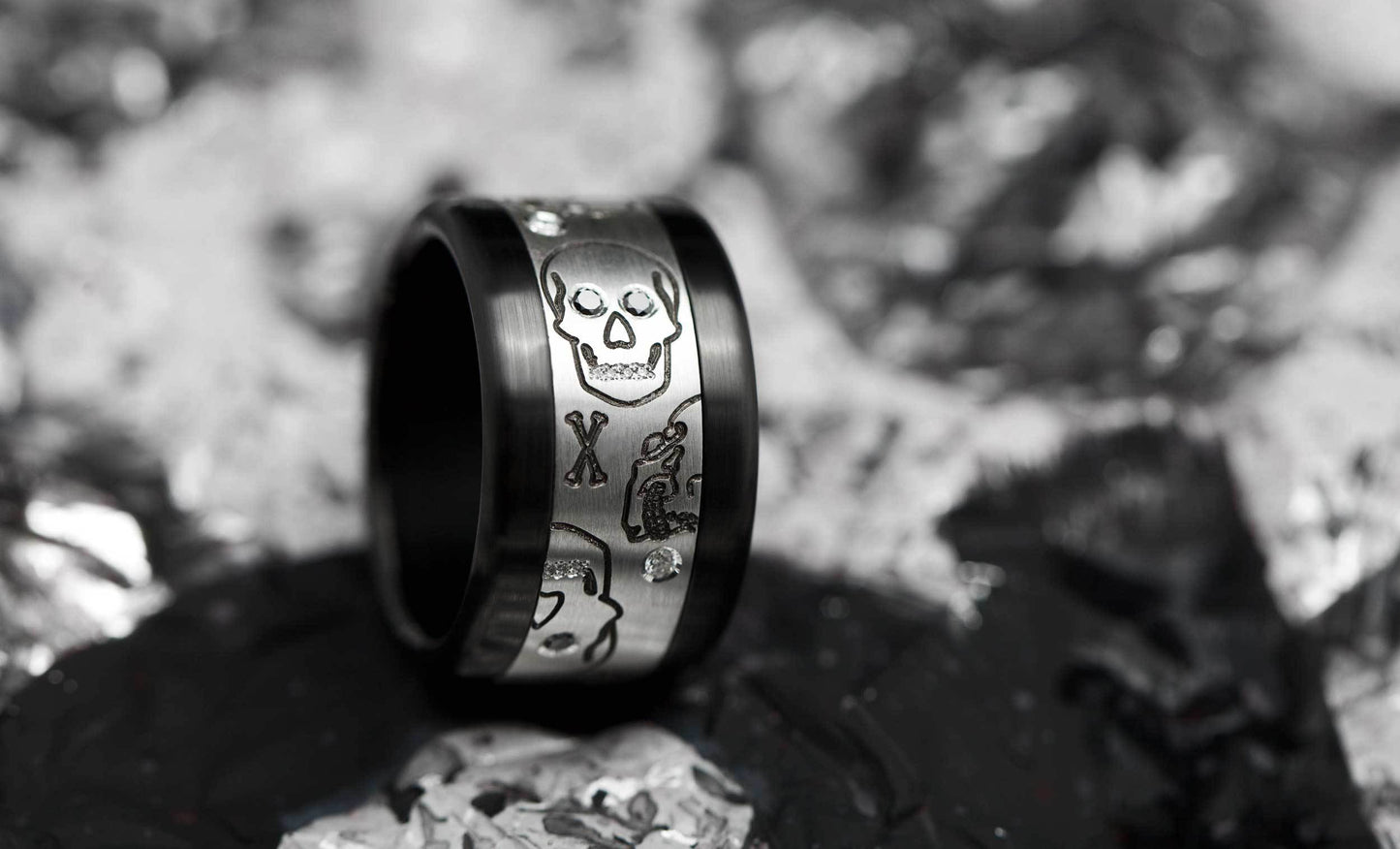 Addon aus Silber "DIAMOND SKELETON"