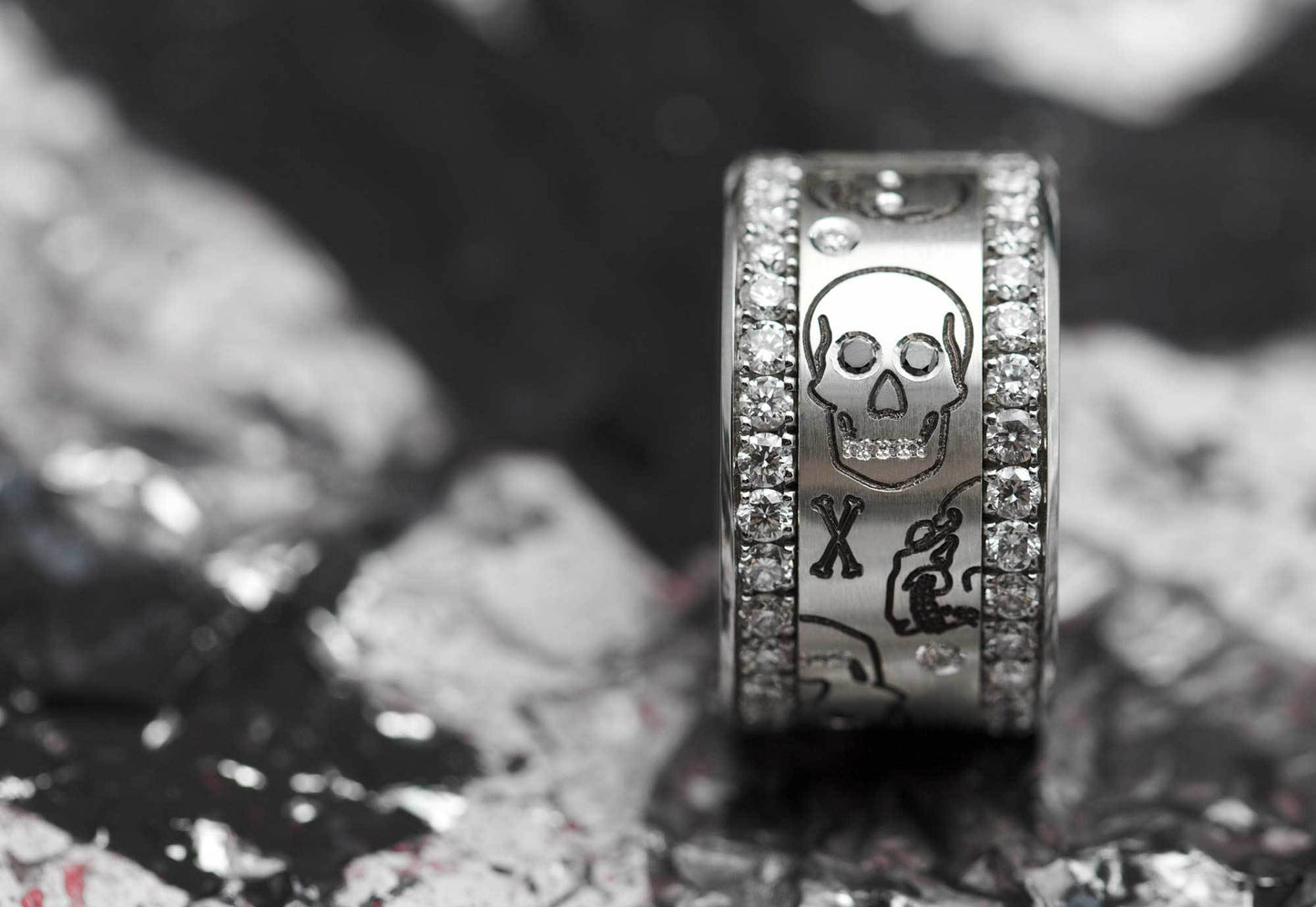 Addon aus Silber "DIAMOND SKELETON"